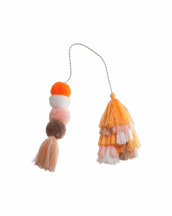 Bogg Bag Bauble - Creamsicle Double Tassel