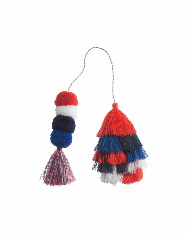 Bogg Bag Bauble - Usa Double Tassel