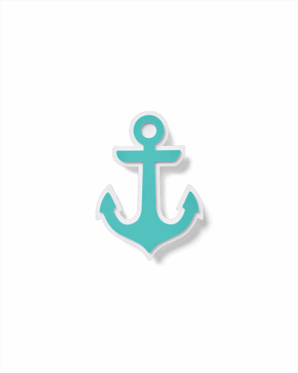 Bogg Bit - Turquoise Anchor