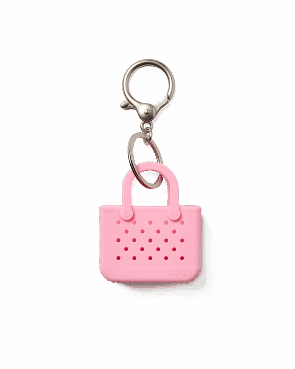 Tiny Tote Keychain - Blowing Pink Bubbles